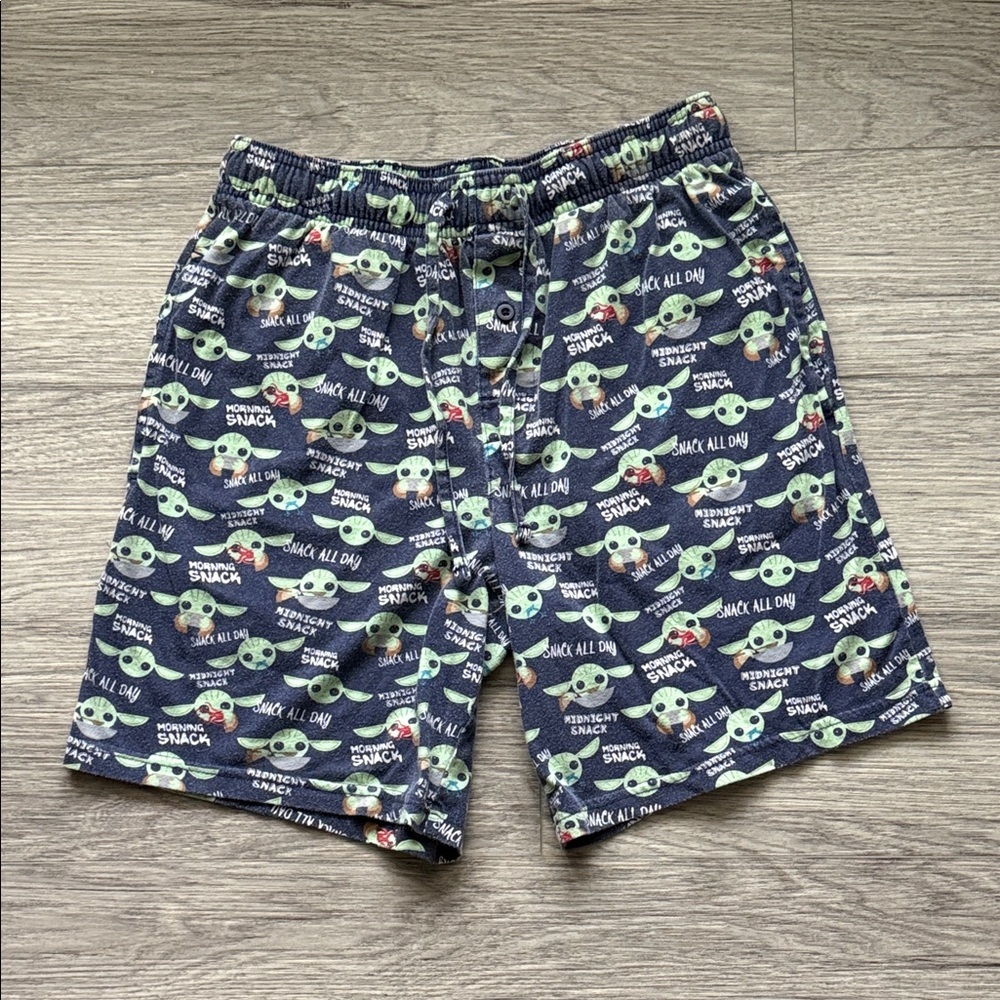 Star Wars Green and Black Baby Yoda Shorts